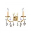 Applique murale classique VICTORIA 2 Or 24 Carats 2 ampoules