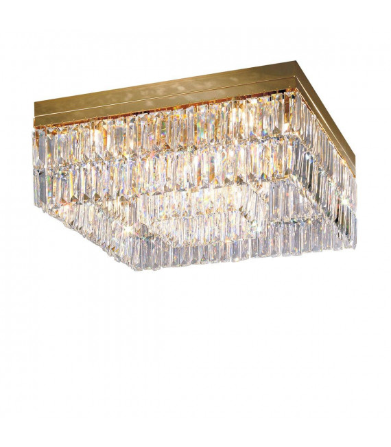 Design Deckenleuchte PRISMA 24 Carat Gold 16 Glühbirnen