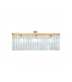 Applique murale design PRISMA Or 24 Carats 3 ampoules