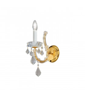 Applique classica MARIA LOUISE 24 carati Oro 1 lampadina