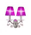Applique murale classique CARMEN 2 chrome 2 ampoules