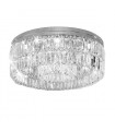 Plafonnier design PRISMA chrome 12 ampoules
