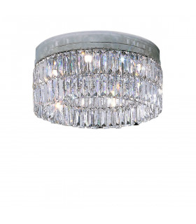 Plafonnier design PRISMA chrome 6 ampoules