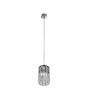 Lampada a sospensione design PRISMA cromata 1 lampadina