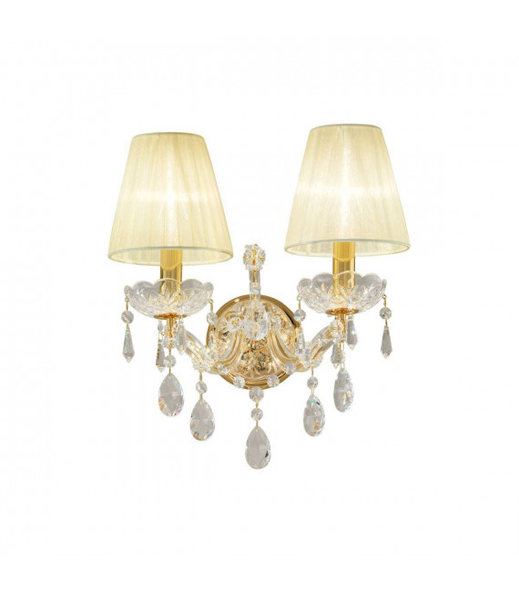 Applique classica SCHÖNBRUNN 24 carati oro 2 lampadine