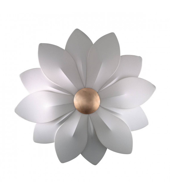 Applique di design FIORE foglia oro 6 lampadine