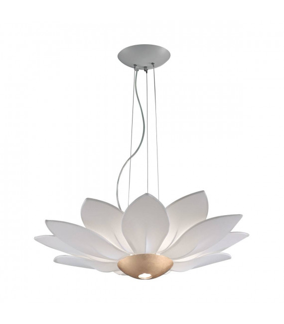 Lámpara colgante de diseño FIORE pan de oro 7 bombillas