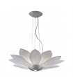 Suspension design FIORE blanc 7 ampoules