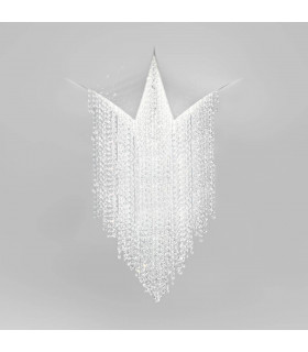 Plafonnier design FONTE DI LUCE blanc mat 1 ampoule
