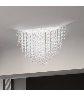 Plafonnier design FONTE DI LUCE blanc mat 3 ampoules