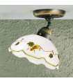 Plafonnier style cosy NONNA laiton antique 1 ampoule