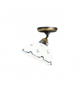 Plafonnier style cosy NONNA laiton antique 1 ampoule