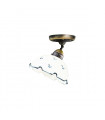 Plafonnier style cosy NONNA laiton antique 1 ampoule
