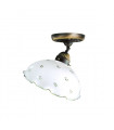 Plafonnier style cosy NONNA laiton antique 1 ampoule