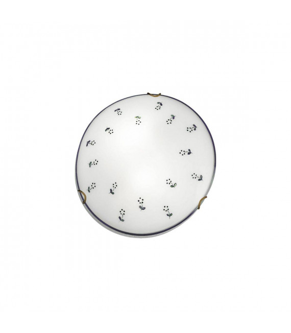 Plafón de estilo acogedor MOON latón antiguo 1 bombilla