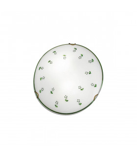 Plafonnier style cosy MOON laiton antique 1 ampoule