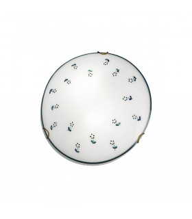 MOON Plafón Latón antiguo 1 bombilla