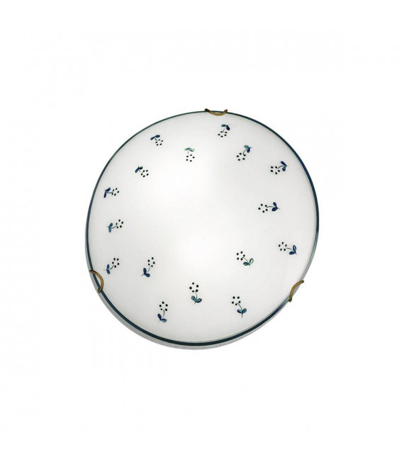 MOON Plafón Latón antiguo 1 bombilla