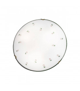 Plafón de estilo acogedor MOON latón antiguo 1 bombilla