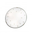 Plafonnier style cosy MOON laiton antique 1 ampoule