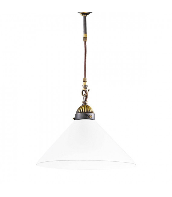 Suspension style cosy NONNA laiton antique 1 ampoule