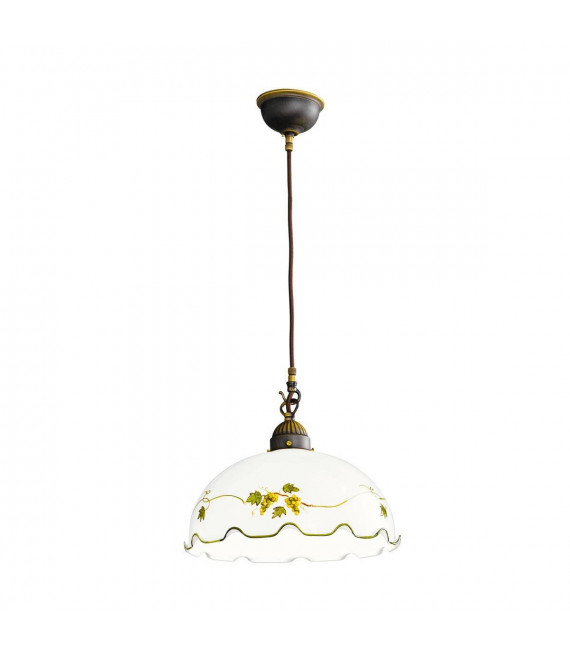 Lampada a sospensione NONNA in ottone antico 1 lampadina
