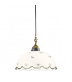 Suspension style cosy NONNA laiton antique 1 ampoule