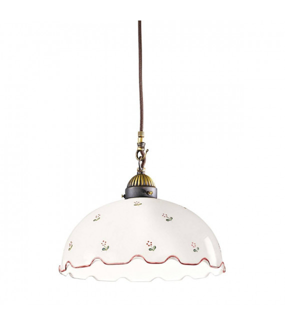 Lampada a sospensione NONNA in ottone antico 1 lampadina