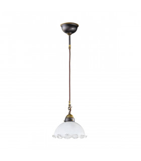 Suspension style cosy NONNA laiton antique 1 ampoule