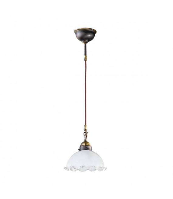 Suspension style cosy NONNA laiton antique 1 ampoule