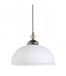 Lampada a sospensione NONNA in ottone antico 1 lampadina