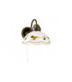 Applique murale style cosy NONNA laiton antique 1 ampoule