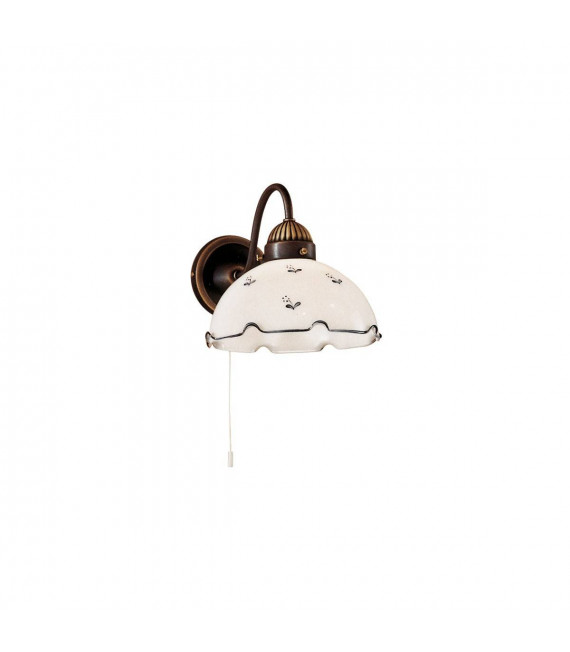 Applique murale style cosy NONNA laiton antique 1 ampoule