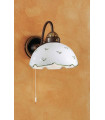 Applique murale style cosy NONNA laiton antique 1 ampoule