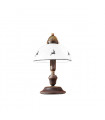 Lampe de table style cosy NONNA laiton antique 1 ampoule