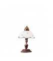 Lampe de table style cosy NONNA laiton antique 1 ampoule