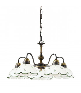 Candelabro estilo acogedor NONNA latón antiguo 5 bombillas