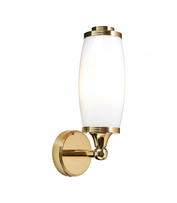 Eliot1 Wandleuchte, Chrom und Glas