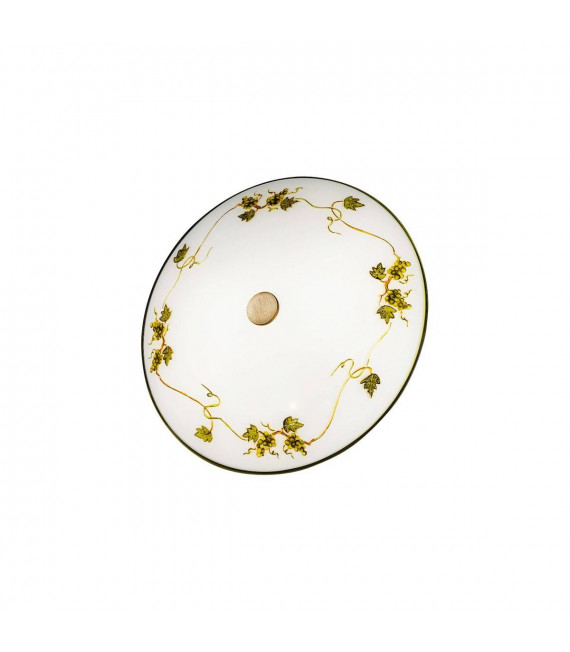 Plafonnier style cosy NONNA laiton antique 2 ampoules