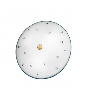 Plafoniera stile accogliente NONNA in ottone antico 3 lampadine