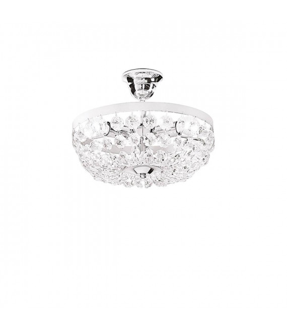 Plafonnier classique VALERIE chrome 3 ampoules
