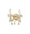 Applique murale classique VALERIE laiton 2 ampoules
