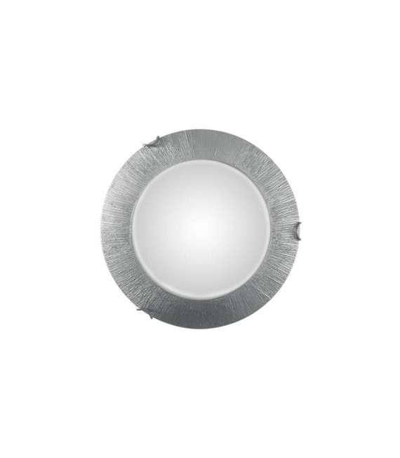 MOON plafón plateado 1 bombilla