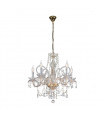 Chandelier en cristal AMARO Or 24 Carats 5 ampoules