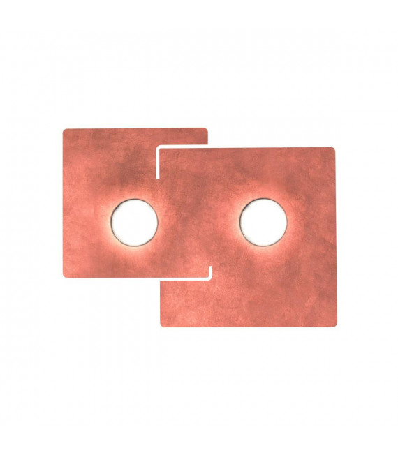 SQUARE weiße Deckenleuchte 2 Glühbirnen