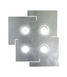 SQUARE weiße Deckenleuchte 4 Lampen