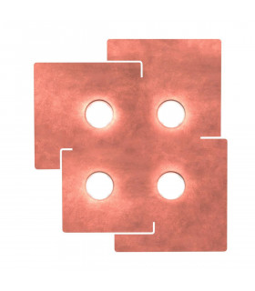 Plafonnier SQUARE blanc 4 ampoules