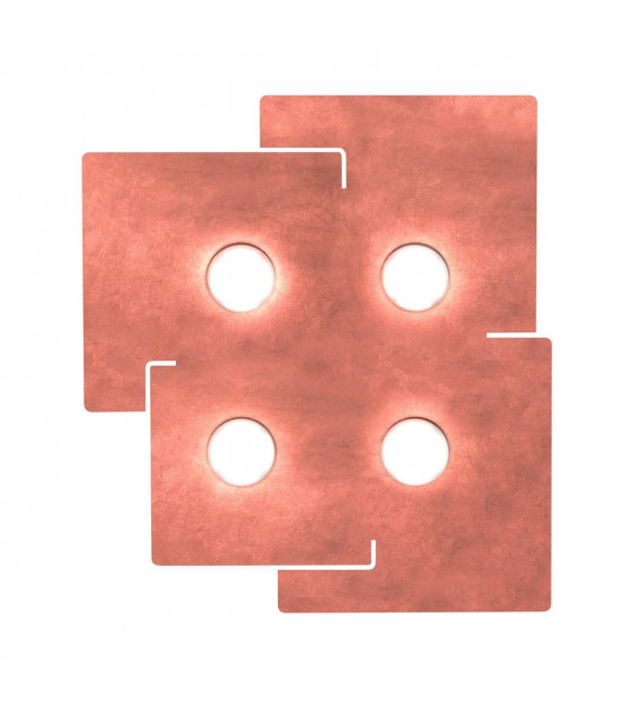 SQUARE weiße Deckenleuchte 4 Lampen