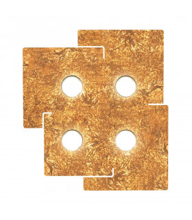 SQUARE weiße Deckenleuchte 4 Lampen