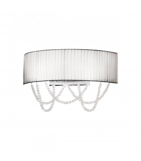Applique murale design GIOIOSA chrome 2 ampoules
